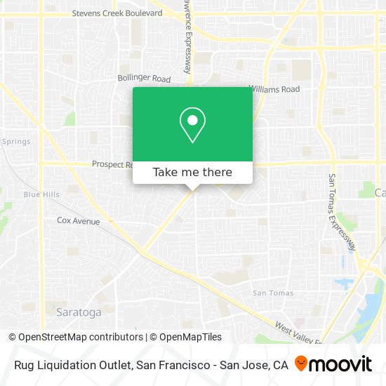 Rug Liquidation Outlet map