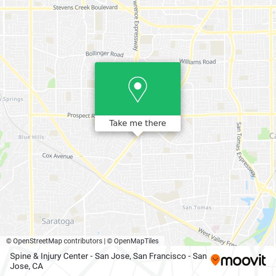 Spine & Injury Center - San Jose map