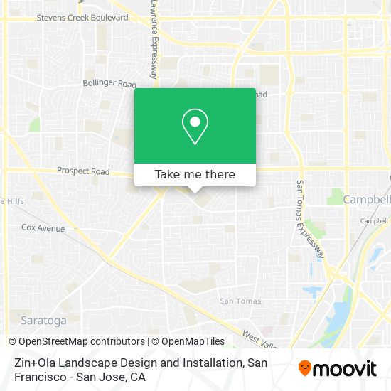 Zin+Ola Landscape Design and Installation map
