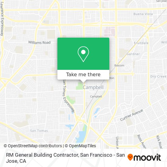 RM General Building Contractor map