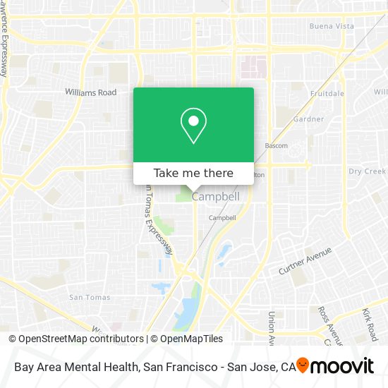 Bay Area Mental Health map