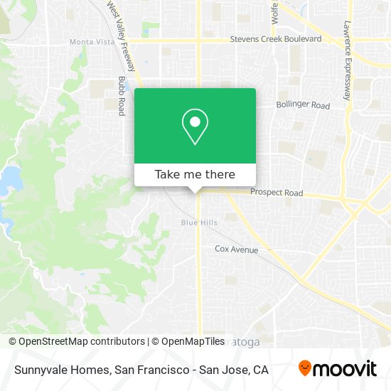 Sunnyvale Homes map