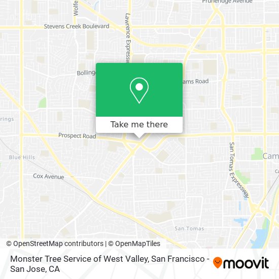Mapa de Monster Tree Service of West Valley