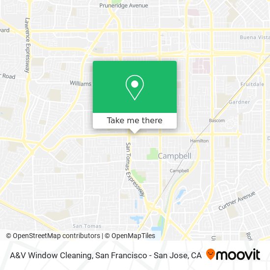 A&V Window Cleaning map