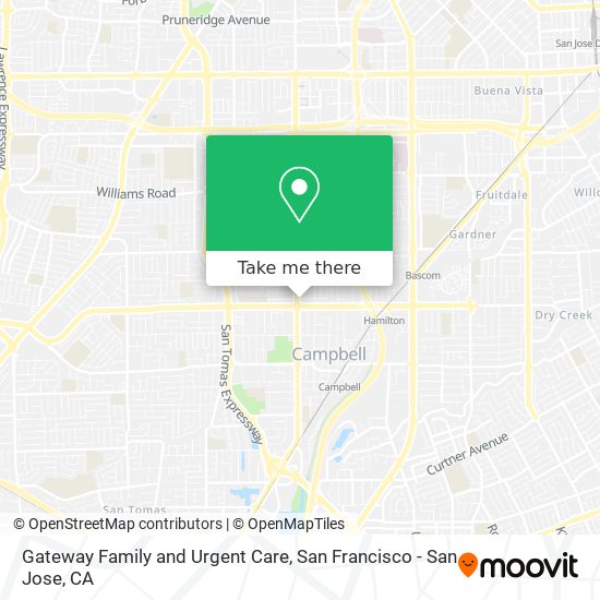 Gateway Family and Urgent Care map