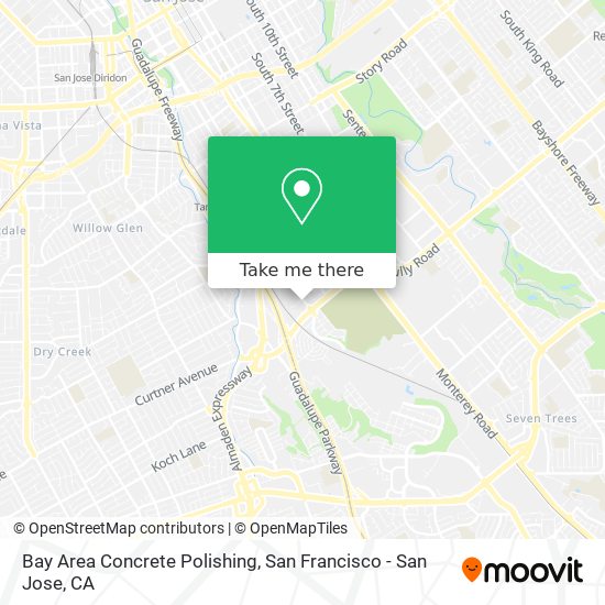 Mapa de Bay Area Concrete Polishing