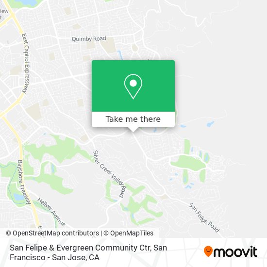 Mapa de San Felipe & Evergreen Community Ctr