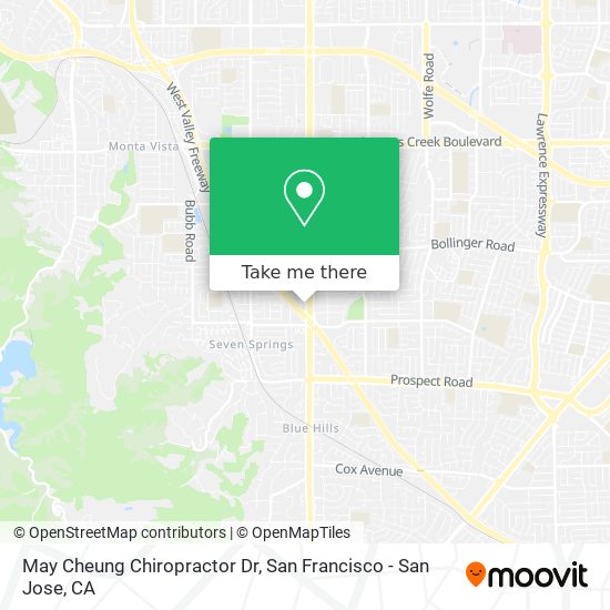 May Cheung Chiropractor Dr map