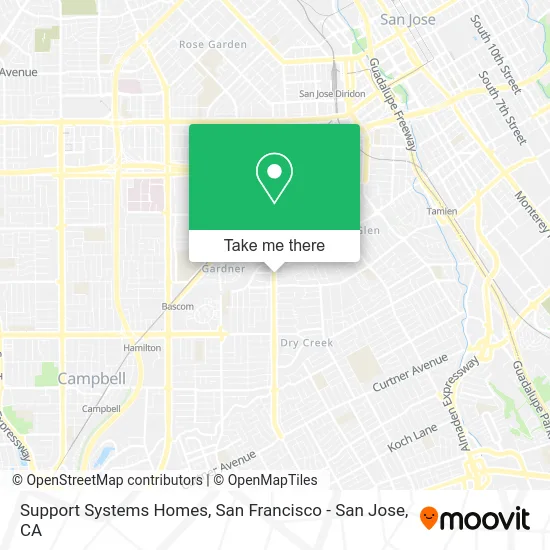 Support Systems Homes map