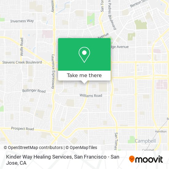 Kinder Way Healing Services map