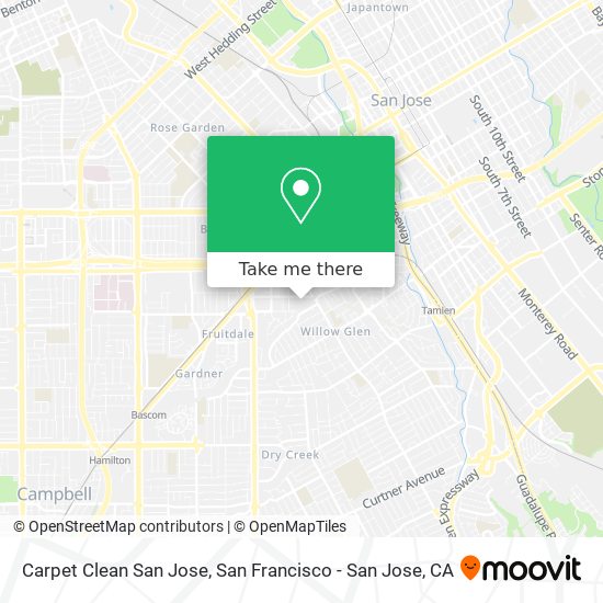 Mapa de Carpet Clean San Jose