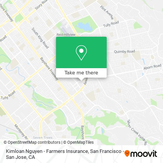 Kimloan Nguyen - Farmers Insurance map