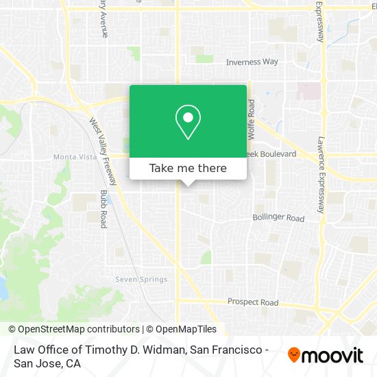 Law Office of Timothy D. Widman map