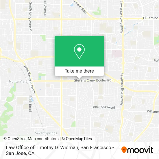 Law Office of Timothy D. Widman map