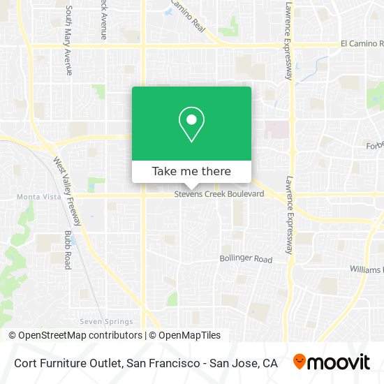 Cort Furniture Outlet map