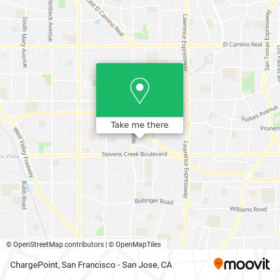 Mapa de ChargePoint