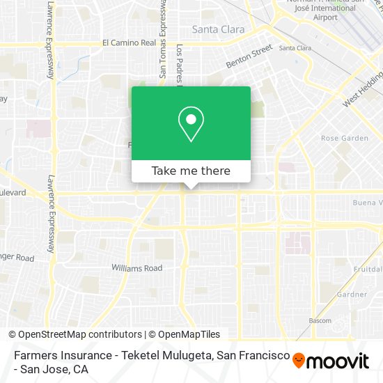 Farmers Insurance - Teketel Mulugeta map