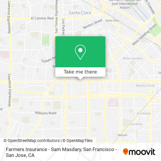 Mapa de Farmers Insurance - Sam Masdary