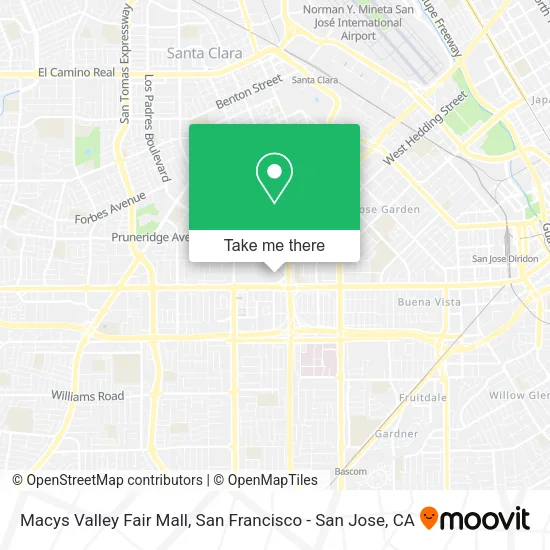 Mapa de Macys Valley Fair Mall