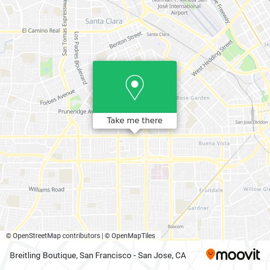 Mapa de Breitling Boutique
