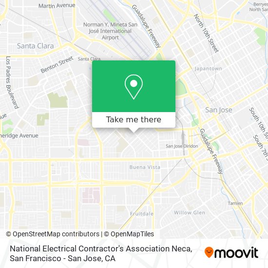 National Electrical Contractor's Association Neca map