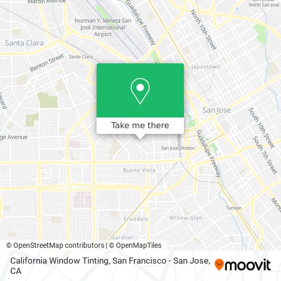 Mapa de California Window Tinting