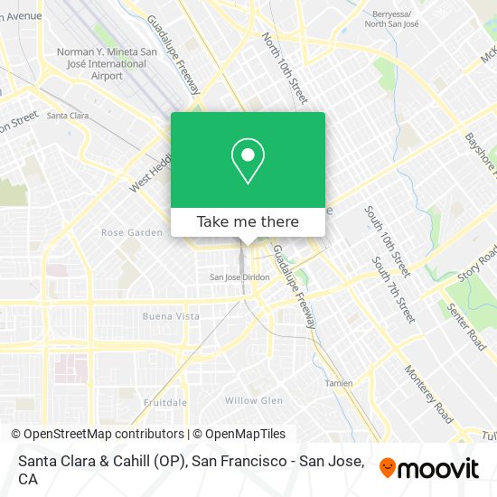 Santa Clara & Cahill (OP) map