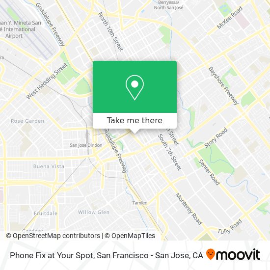 Phone Fix at Your Spot map