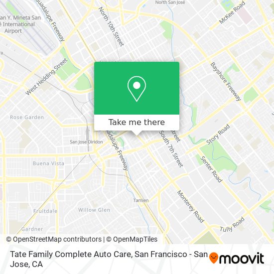 Tate Family Complete Auto Care map
