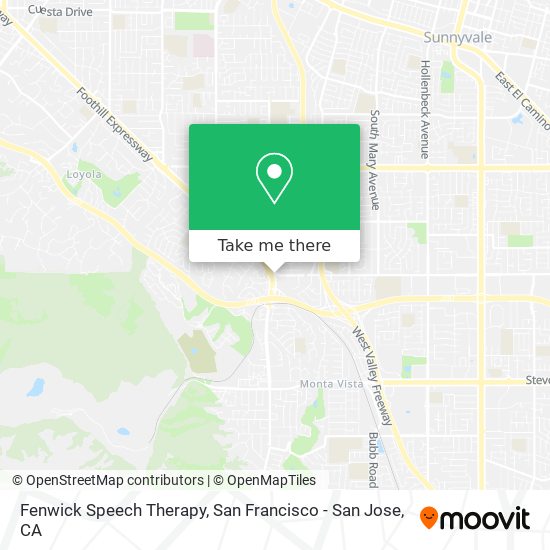 Fenwick Speech Therapy map