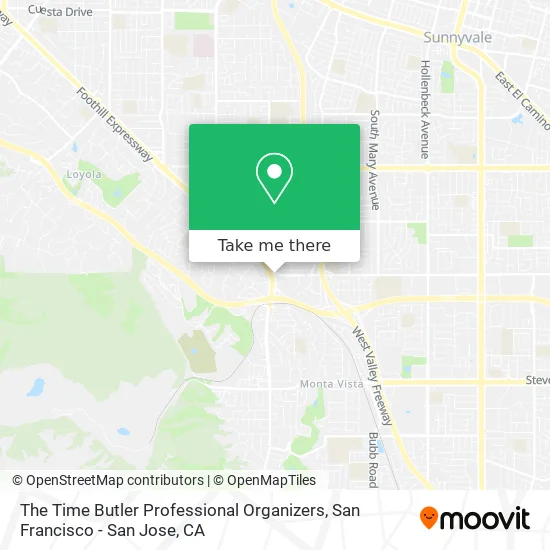 The Time Butler Professional Organizers map
