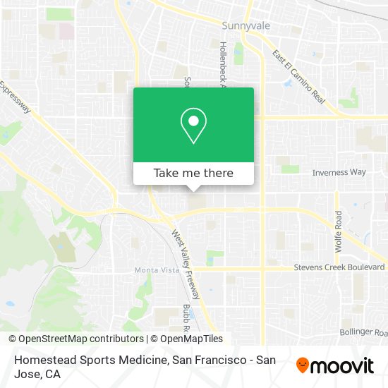 Homestead Sports Medicine map