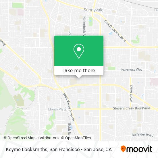 Keyme Locksmiths map