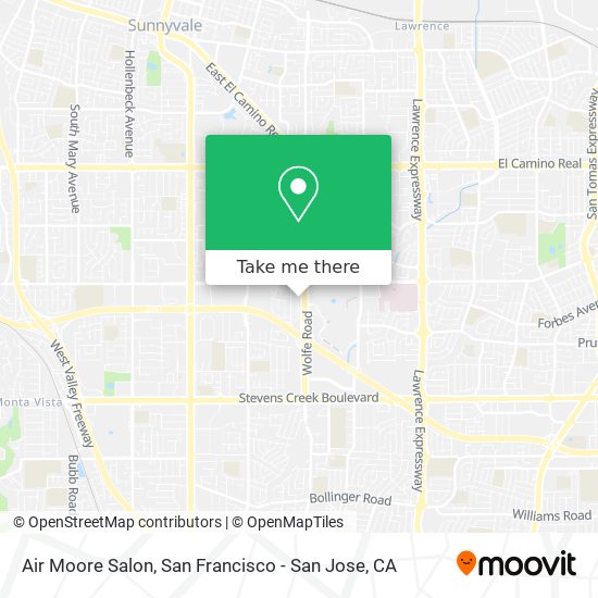 Mapa de Air Moore Salon