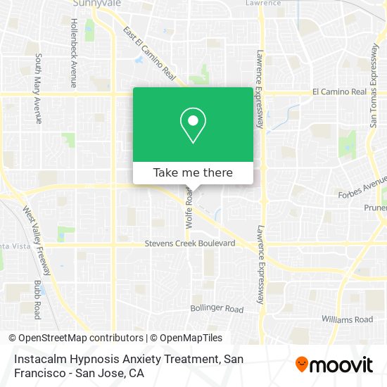 Instacalm Hypnosis Anxiety Treatment map