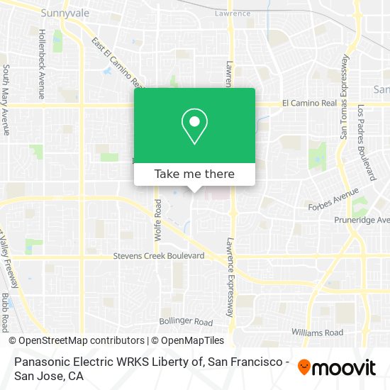 Mapa de Panasonic Electric WRKS Liberty of