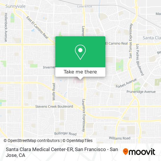 Santa Clara Medical Center-ER map