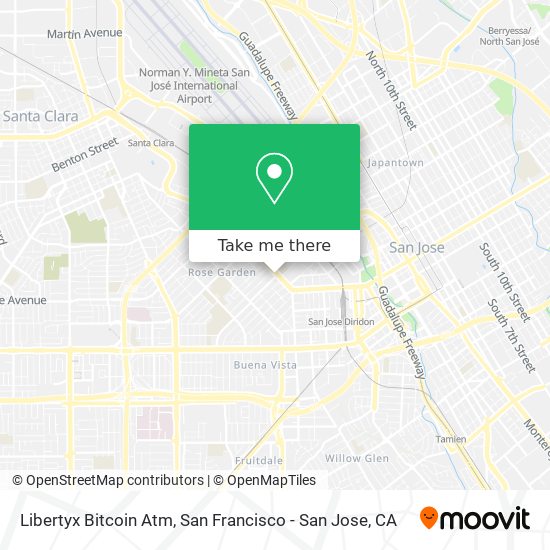 Mapa de Libertyx Bitcoin Atm