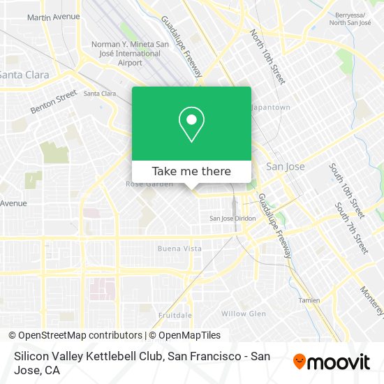 Mapa de Silicon Valley Kettlebell Club