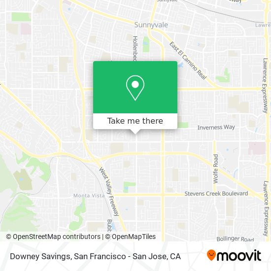 Downey Savings map