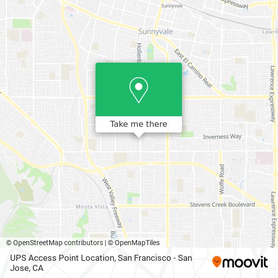 UPS Access Point Location map