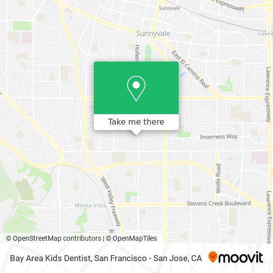 Mapa de Bay Area Kids Dentist