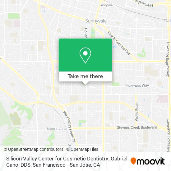 Mapa de Silicon Valley Center for Cosmetic Dentistry: Gabriel Cano, DDS