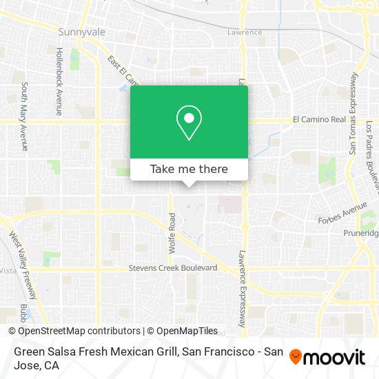 Mapa de Green Salsa Fresh Mexican Grill