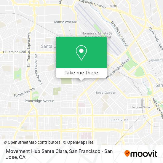 Movement Hub Santa Clara map