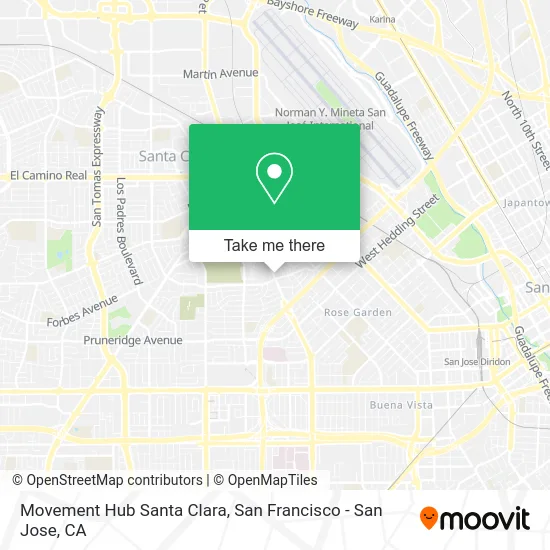 Movement Hub Santa Clara map