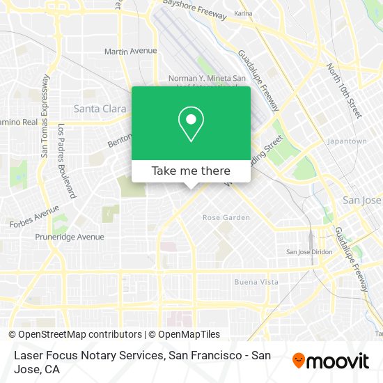 Laser Focus Notary Services map