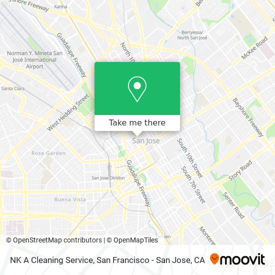 NK A Cleaning Service map