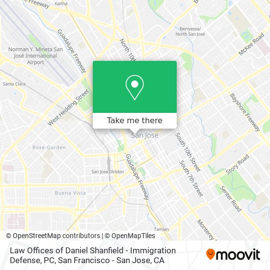 Mapa de Law Offices of Daniel Shanfield - Immigration Defense, PC