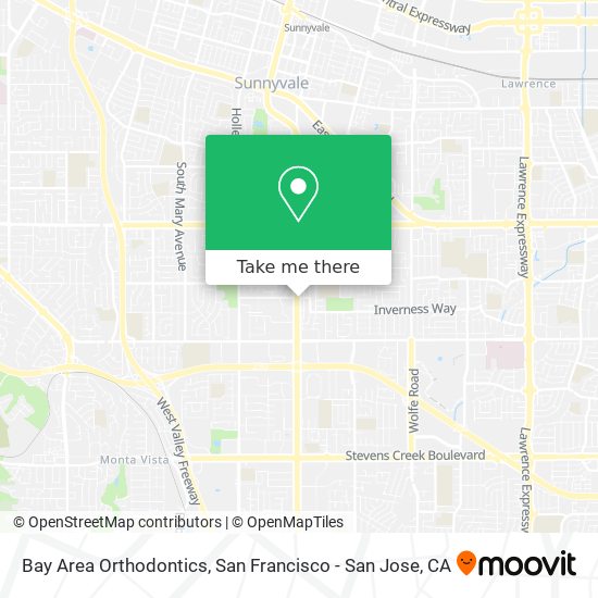 Bay Area Orthodontics map